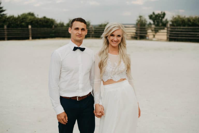 Elegantní venkovní svatba: Martina a Adam